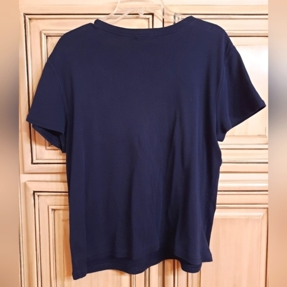 Lauren Jeans Co. Polo Ralph Lauren XL Navy Top! EXTRA‎ LARGE - Picture 4 of 4